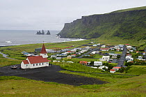 Town of Vik, South Coast of Iceland