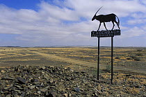 Entrance to a farm in the South of the Namib desert, Namibia