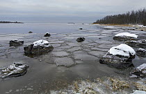 Bothnia Bay with frozen sea water, November 2007, Finland