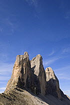 The Three Peaks of Lavaredo - Groe Zinne / Cima Grande (2,999m), Kleinen Zinne / Cima Piccola (2,857m), Westlichen Zinne / Cima Ovest (2,973 m), Dolomiti di Sesto National Park, Dolomites, Italy