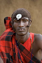 Portrait of a Masai warrior, Kenya