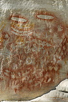 Aboriginal rock painting, Art Gallery Cave, Carnarvon National Park, Queensland, Australia