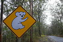 'Beware of Koalas' road sign, Australia