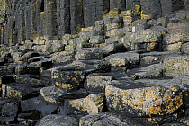 Hexagonal lava formations, Isle of Staffa, off the Isle of Mull, Inner Hebrides, Scotland, UK