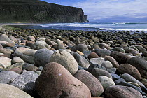 Rocky beach at Rackwick Bay, Isle of Hoy, Orkney, Scotland, UK