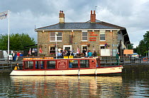 Bristol Ferry Boat Company's "Elizabeth" moored alongside the Cottage Inn. Bristol Floating Harbour, UK, July 2008