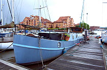 Dutch barge moored in Marina, Bristol Floating Harbour, UK   , July 2008