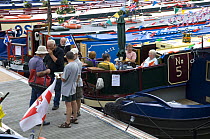 Narrowboat owners get together at the Bristol Harbour Festival, August 2008