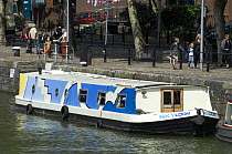 Narrowboat "Skyloom" moored in Bristol Harbour for the Harbour Festival, August 2008
