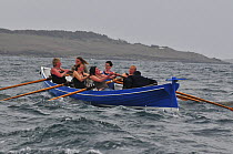 St. Agnes ladies crew racing ^Shah^ at the 19th World Pilot Gig Championships, Isles of Scilly, May 2008