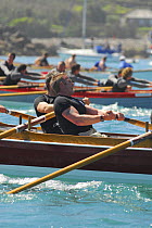 Flushing and Mylor men's crew racing "Penarrow" at the 19th World Pilot Gig Championships, Isles of Scilly, May 2008