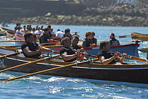 Flushing and Mylor men's crew in ^Penarrow^ racing at the 19th World Pilot Gig Championships, Isles of Scilly, May 2008