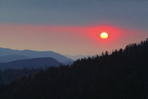 Sunset over Clingman's Dome, Great Smoky Mountains National Park, Tennessee, USA