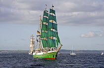 Three masted barque "Alexander von Humboldt" at the Funchal 500 Tall Ships Regatta race day, Saturday 13th September 2008. Falmouth, Cornwall, UK