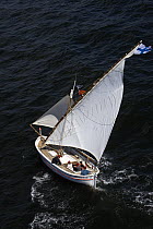 Traditional boat "La Bonne Mere" under sail at Douarnenez Maritime Festival, France, July 2008