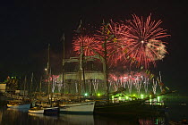 Fireworks at Douarnenez Maritime Festival, France, July 2008