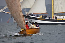 Large and small boats under sail at Douarnenez Maritime Festival, France, July 2008