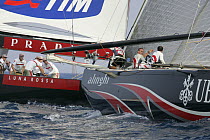 Luna Rossa Challenge (Italy) and Team Alinghi (Switzerland) 32nd America's Cup (Louis Vuitton Act 12), Valencia, Spain. June 2006.
