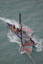 ITA 85 demasted at America's Cup (Louis Vuitton Act 13), Valencia, Spain. May 2007.