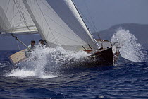 Sloop "Reprobate" racing at Antigua Classic Yacht Regatta, April 2005