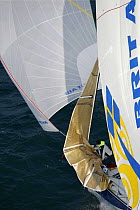 Sail work on "Brit Air" in the Figaro Transatlantic Race 2006