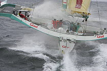 Trimaran "Geant" in heavy seas, Transatlantic Race 2004