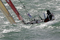 "Les Mousquetaires" Figaro yacht in heavy seas, BPE Trophy 2007