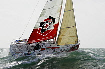 "Les Mousquetaires" Figaro yacht in rough seas, BPE Trophy 2007