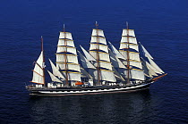 Four masted barque "Le Kruzenstern", Cutty Sark Tall Ships race, 1999