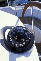 Plastic compass upon 35 yacht "Sun Odyssey"