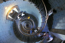 Interior stairwell of D'Eckmuhl lighthouse, France