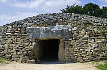 The dolmen of the Merchants' Table / Table des Marchands, Locmariaquer, Brittany, France. May 2008.