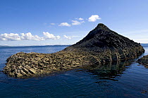 Basalt rock formations on the Isle of Staffa, Inner Hebrides, Scotland, UK