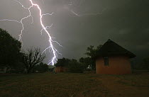 Lightning, near tourist complex, edge of Kalahari Desert, Northern Cape, South Africa, 2007