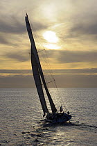 Imoca 60ft Monohull "Great American III", skippered by Rich Wilson, Vendee Globe 2008-2009, Les Sables D'Olonne, France, October 2008.