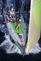 "Green Dragon" finishing fourth on leg one of the Volvo Ocean Race into Cape Town, November 2008. 10th Volvo Ocean Race, 2008-09. For EDITORIAL USE only.