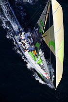 "Green Dragon" finishing fourth on leg one of the 10th Volvo Ocean Race into Cape Town, November 2008. For EDITORIAL USE only.