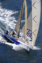 "Telefonica Blue" finishing fifth on leg one of the 10th Volvo Ocean Race 2008-2009, Cape Town, November 2008. For EDITORIAL USE only.