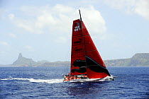 "Puma" rounds the Brazilian island of Fernando de Noronha, during the 10th Volvo Ocean Race (2008-2009), October 23rd 2008. For EDITORIAL USE only.