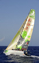 "Green Dragon" rounding the Brazilian island of Fernando de Noronha, during leg one of the 10th Volvo Ocean Race 2008-2009, October 23rd 2008. For EDITORIAL USE only.