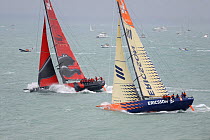 "Ericsson 4" and "Puma" begin leg one of the 10th Volvo Ocean Race in Alicante, Spain, October 2008. For EDITORIAL USE only.