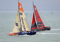 "Ericsson 4" and "Puma" begin leg one of the 10th Volvo Ocean Race in Alicante, Spain, October 2008. For EDITORIAL USE only.