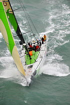 "Green Dragon" at the start of leg one of the 10th Volvo Ocean Race, 2008-2009, Alicante, Spain, October 2008. For EDITORIAL USE only.