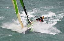 "Green Dragon" at the start of leg one of the 10th Volvo Ocean Race, 2008-2009, Alicante, Spain, October 2008. For EDITORIAL USE only.
