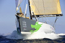 "Green Dragon" in-port race training in Alicante, Spain, for the 10th Volvo Ocean Race 2008-2009. For EDITORIAL USE only.