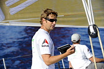 "Green Dragon" Navigator Ian Moore during in-port race training in Alicante, Spain, for the 10th Volvo Ocean Race 2008-2009. For EDITORIAL USE only.