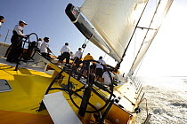 "Team Russia" during in-port race training in Alicante, Spain, for the 10th Volvo Ocean Race 2008-2009. For EDITORIAL USE only.