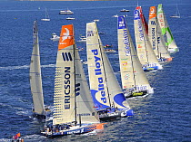 Startline of the In-port Race 1, Alicante, Spain. Volvo Ocean Race 2008-2009. For EDITORIAL USE only.