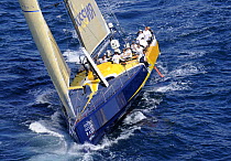 "Team Russia" during in-port Race 1, Alicante, Spain. Volvo Ocean Race 2008-2009. For EDITORIAL USE only.