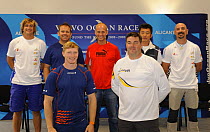 Media crew members in Alicante, Spain, for the Volvo Ocen Race 2008-2009. For EDITORIAL USE only.